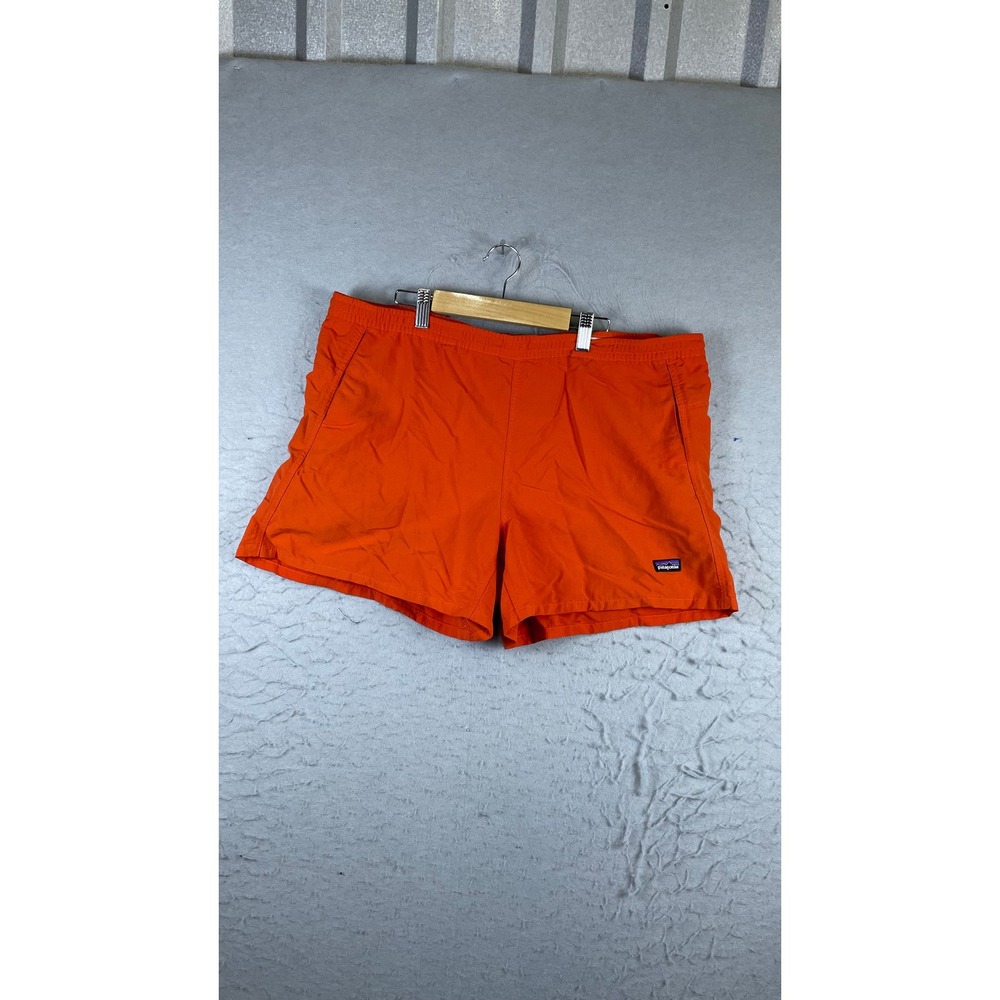 Patagonia Baggies Shorts Mens XL Orange Good 5 Inch Inseam Casual Outdoor